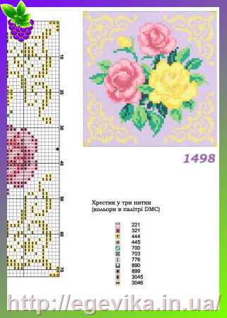 Купить Схема вишивки на папері