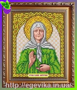 Купить Схема, часткова вишивка бісером, габардин,  ікона 