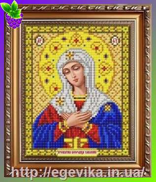 Купить Схема, часткова вишивка бісером, габардин,  ікона 