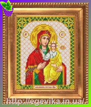 Купить Схема, часткова вишивка бісером, габардин, ікона 