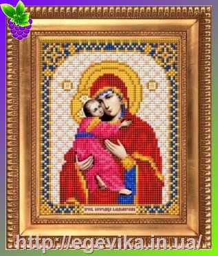 Купить Схема, часткова вишивка бісером, габардин, ікона 