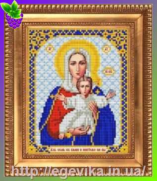 Купить Схема, часткова вишивка бісером, габардин, ікона 