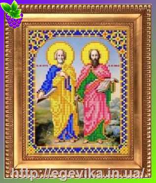 Купить Схема, часткова вишивка бісером, габардин, ікона 