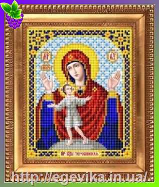 Купить Схема, часткова вишивка бісером, габардин, ікона 