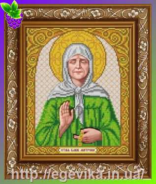 Купить Схема, часткова вишивка бісером, габардин,  ікона 