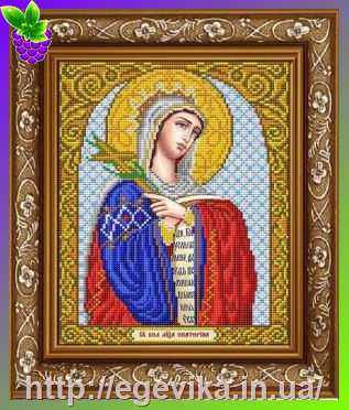 Купить Схема, часткова вишивка бісером, габардин,  ікона 