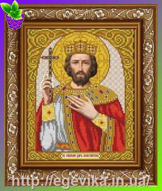 Купить Схема, часткова вишивка бісером, габардин,  ікона 