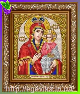 Купить Схема, часткова вишивка бісером, габардин,  ікона 