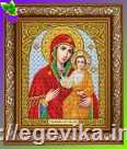 <span>Схема,</span>  часткова вишивка бісером, габардин,  ікона Божия Матерь 