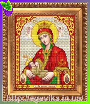 Купить Схема, часткова вишивка бісером, габардин, ікона 