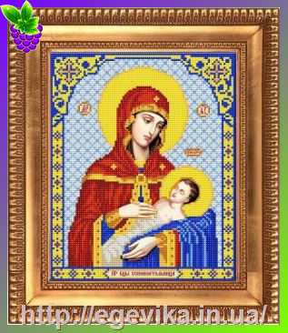 Купить Схема, часткова вишивка бісером, габардин, ікона 
