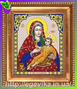 Купить Схема, часткова вишивка бісером, габардин, ікона 