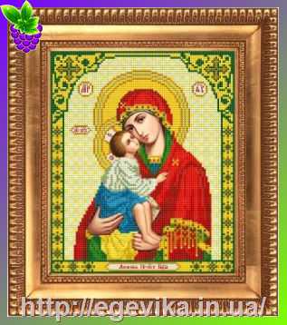 Купить Схема, часткова вишивка бісером, габардин, ікона 