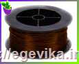 Дріт для бісеру, колір темна мідь, 0,16 мм, 30 м - ДЛЯ ВЯЗАННЯ З БІСЕРОМ