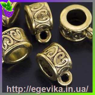 Купить Бейл, колір античне золото, 8,5х6 мм