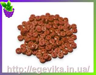 Купить Ґудзика, колір кораловый, 2 отвору, 5 шт
