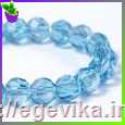 <span>Бусина</span>  скляна гранована, колір небесно-голубий, 4 мм, 5 шт