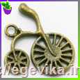 <span>Кулон-Підвіска,</span>  велосипед, колір бронза, 26х23х3 мм