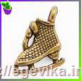 <span>Кулон-Підвіска,</span>  ковзани, колір античне золото, 10,5х10х3,5 мм