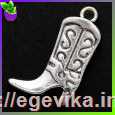 <span>Кулон-Підвіска,</span>  чобіт, колір античне срібло, 25х16х3 мм