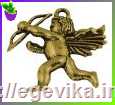 <span>Кулон-Підвіска,</span>  купідон, колір античне золото, 29х27х3 мм