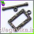 <span>Застібка</span>  тогл, колір бронза, 21х11 мм