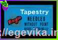 Голки для вишивання №22 тупі кінці, посріблене вушко, 1 шт