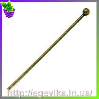 Купить Гвоздики пины з кулькою, бронза, 30 х 0,5 мм, 5 шт