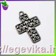 <span>Кулон-Підвіска,</span>  хрестик, колір античне срібло, 22х16х2 мм