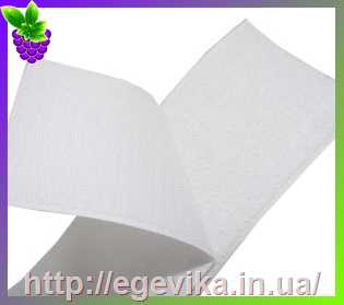 Купить Липучка для одягу, 50 мм, колір білий, відрізок 50 см