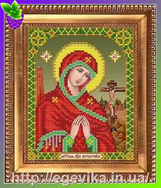 Купить Схема, часткова вишивка бісером, габардин, ікона 