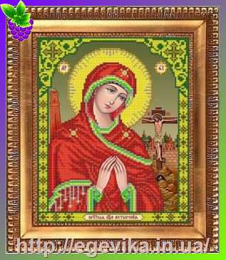 Купить Схема, часткова вишивка бісером, габардин, ікона 