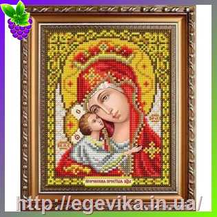 Купить Схема, часткова вишивка бісером, габардин,  ікона 