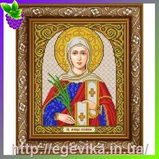 Купить Схема, часткова вишивка бісером, габардин,  ікона 