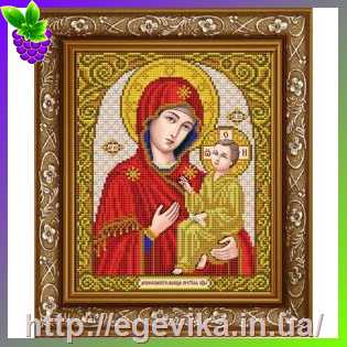 Купить Схема, часткова вишивка бісером, габардин,  ікона 