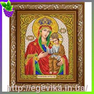Купить Схема, часткова вишивка бісером, габардин,  ікона 