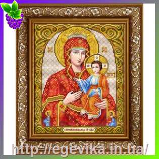 Купить Схема, часткова вишивка бісером, габардин,  ікона 