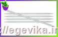 рисунок Спиці для в'язання шкарпеткові, анодирувані Basіx Alumіnіum Knіtpro, розмір 4,5 мм, довга 15 см, комплект 5 шт