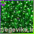 <span>Бісер,</span>  №50060а / 121, колір зелений насичений, пакет 10 г, СОРТ 1