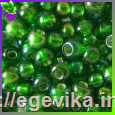 <span>Бісер,</span>  №57129а, колір зелений яскравий, пакет 10 г, СОРТ 1