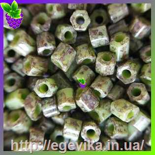 Купить Рубка 11/0, №59310, колір салатовый мармур, пакет 10 г