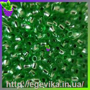 Купить Бісер 6/0, №08256 / 349, колір зелений світлий, пакет  50 г