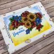 Схема, частичная вышивка бисером, габардин, "Україна"