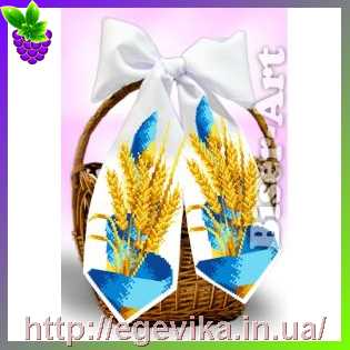 Купить Бант спасівський на кошик, вишивка бісером, габардин, 