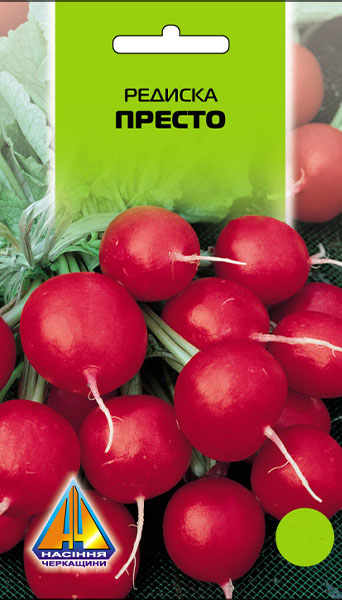 <span>Редиска</span>  Престо (3г), ранньостигла, коренеплоди масою 10-15г