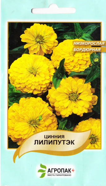 <span>Цинія</span>  Ліліпутек жовта (0.2г)
