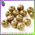 <span>Бусина</span>  дерев'яна, 10 мм, колір пісковий