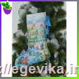 рисунок Пошитая заготовка новогодний сапожок, полотно, 