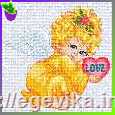 Схема, вишивка нитками, канва, "Янголятко"