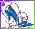 Схема, часткова вишивка бісером, габардин, "Кішка в туфельці" ("Лайла")
